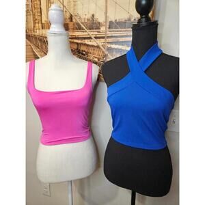 2 NWT Free People's "Live In The Moment" & 21 Saints Crop Tops 343